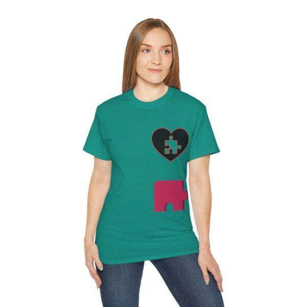 New Woman Couple Puzzle Love Tee - Image 37