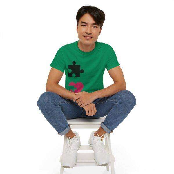 Amazing Man Couple Puzzle Love Tee - Image 49