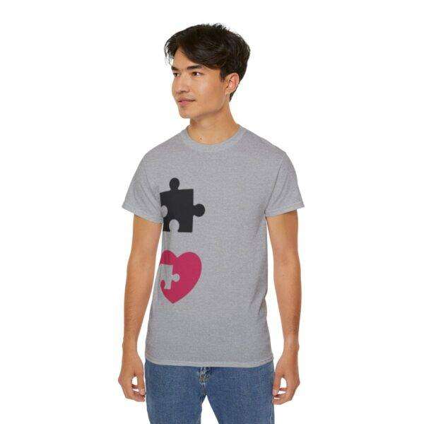 Amazing Man Couple Puzzle Love Tee - Image 29