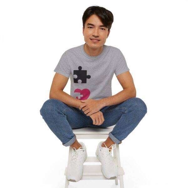 Amazing Man Couple Puzzle Love Tee - Image 35
