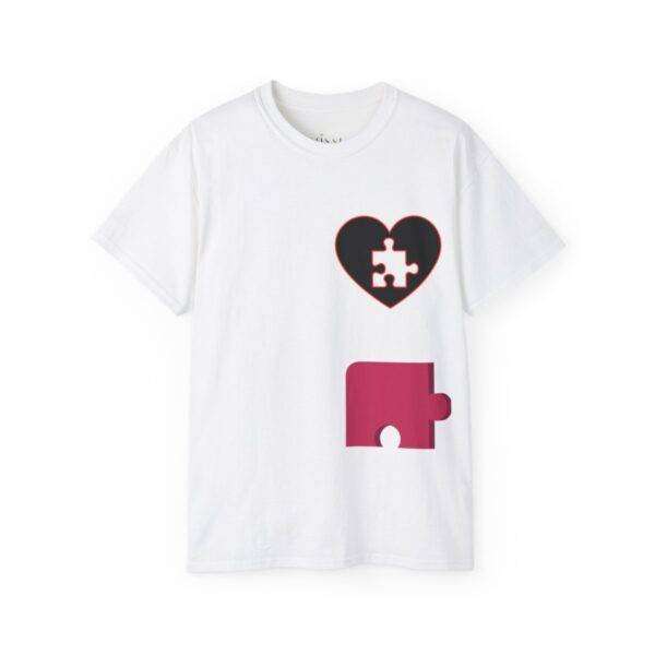 New Woman Couple Puzzle Love Tee - Image 8