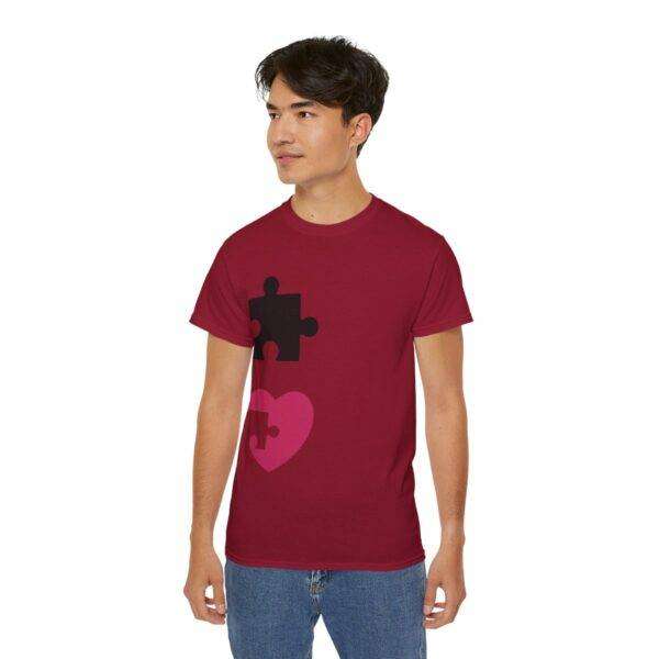 Amazing Man Couple Puzzle Love Tee - Image 78