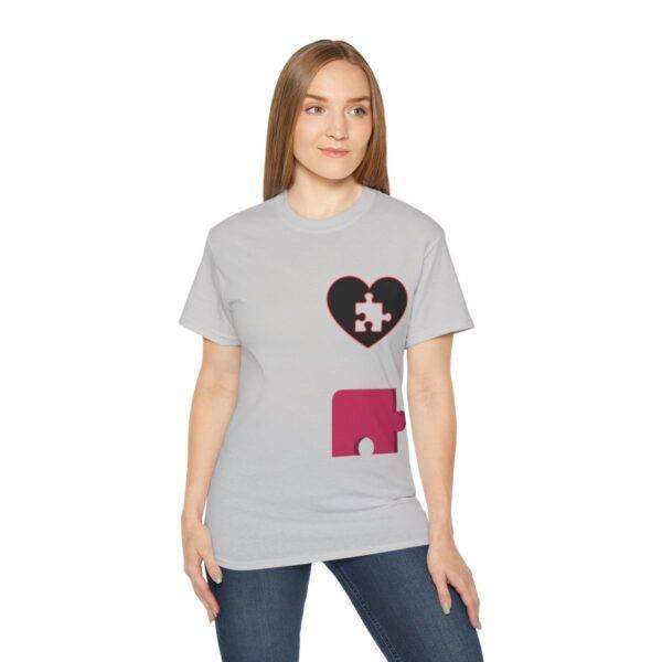 New Woman Couple Puzzle Love Tee - Image 25