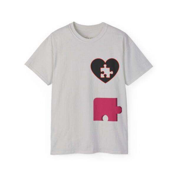 New Woman Couple Puzzle Love Tee - Image 26