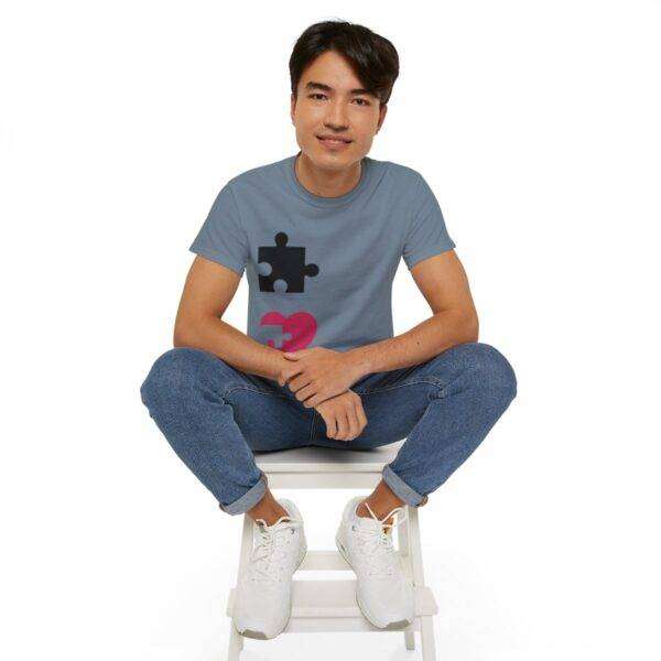 Amazing Man Couple Puzzle Love Tee - Image 70