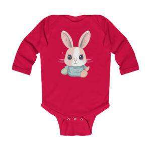 Infant Long Sleeve Baby Rabbit Bodysuit