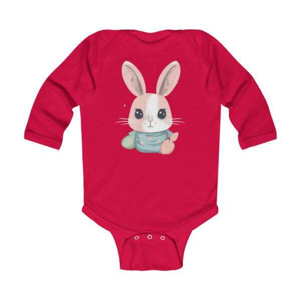 Infant Long Sleeve Baby Rabbit Bodysuit