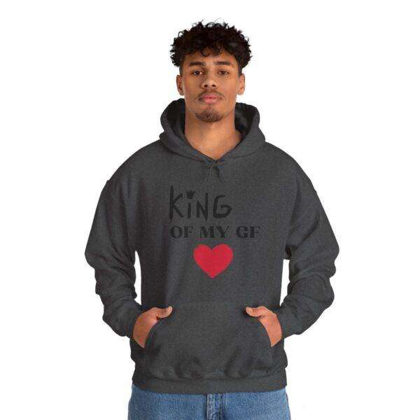 Men's 'King Heart' Hooded Sweatshirt - Image 37