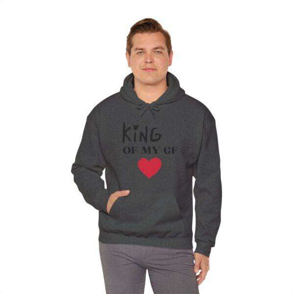 Men's 'King Heart' Hooded Sweatshirt - Image 42