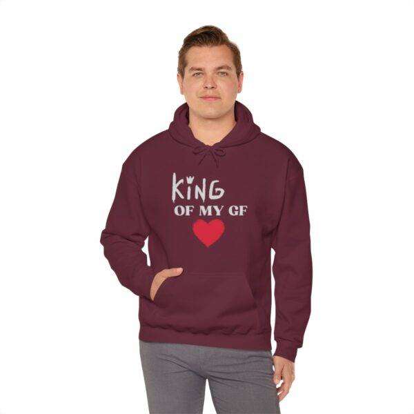 Men's 'King Heart' Hooded Sweatshirt - Image 35