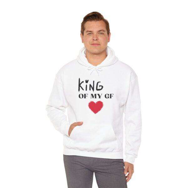 Men's 'King Heart' Hooded Sweatshirt - Image 12