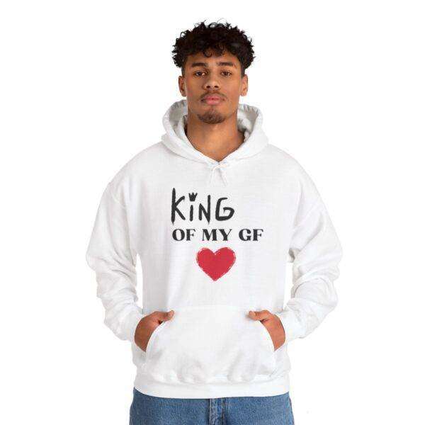 Men's 'King Heart' Hooded Sweatshirt - Image 7