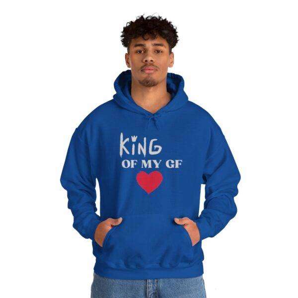 Men's 'King Heart' Hooded Sweatshirt - Image 58