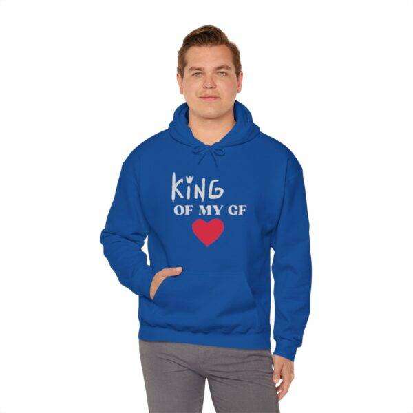Men's 'King Heart' Hooded Sweatshirt - Image 63
