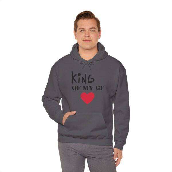Men's 'King Heart' Hooded Sweatshirt - Image 56