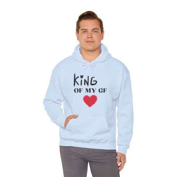 Men's 'King Heart' Hooded Sweatshirt - Image 49