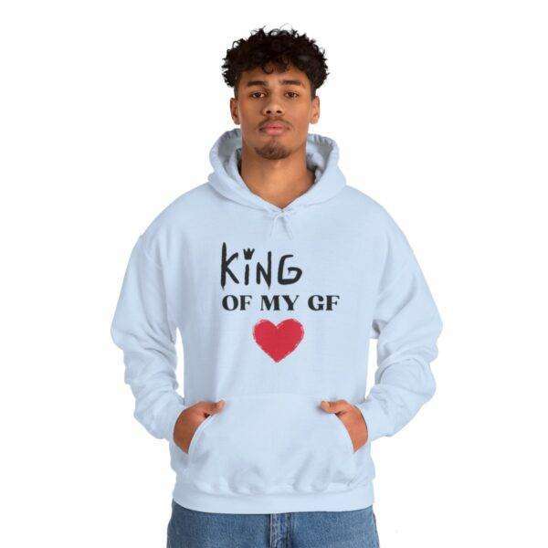 Men's 'King Heart' Hooded Sweatshirt - Image 44