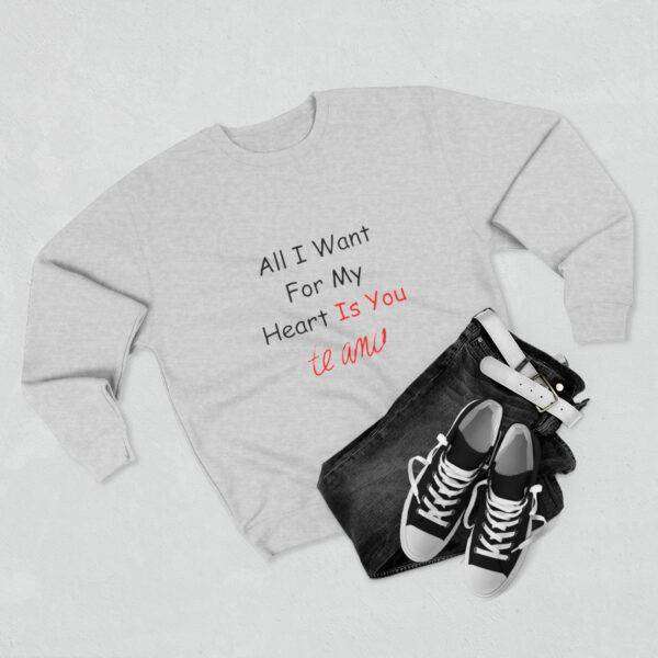 New All I Want Couple Sweatshirt - Image 10