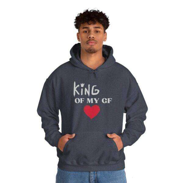 Men's 'King Heart' Hooded Sweatshirt - Image 65