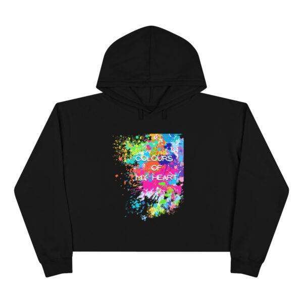 Woman Colour Off My Heart Crop Hoodie - Image 7