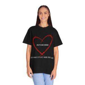 New Unisex Personalization Heart T-shirt