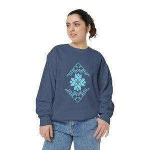 Woman Winter Flower Sweatshirt