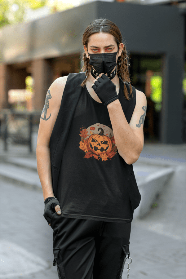 Unisex Pumpkin Tank - Image 9