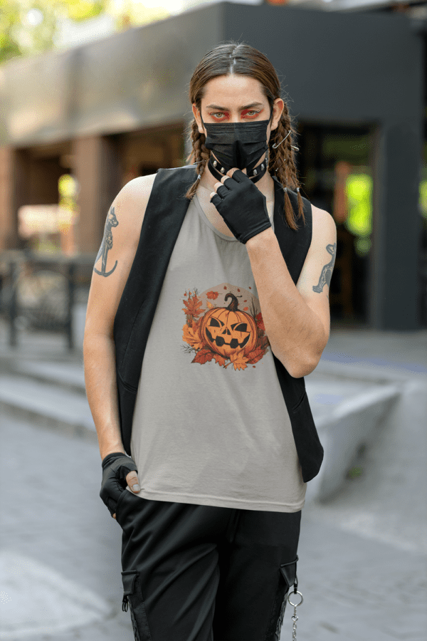 Unisex Pumpkin Tank - Image 13