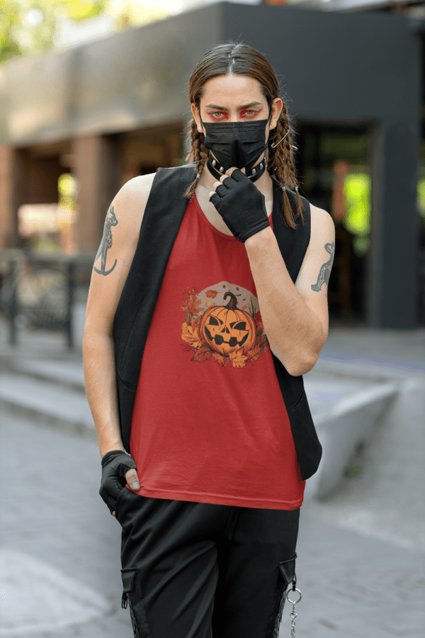 Unisex Pumpkin Tank - Image 2