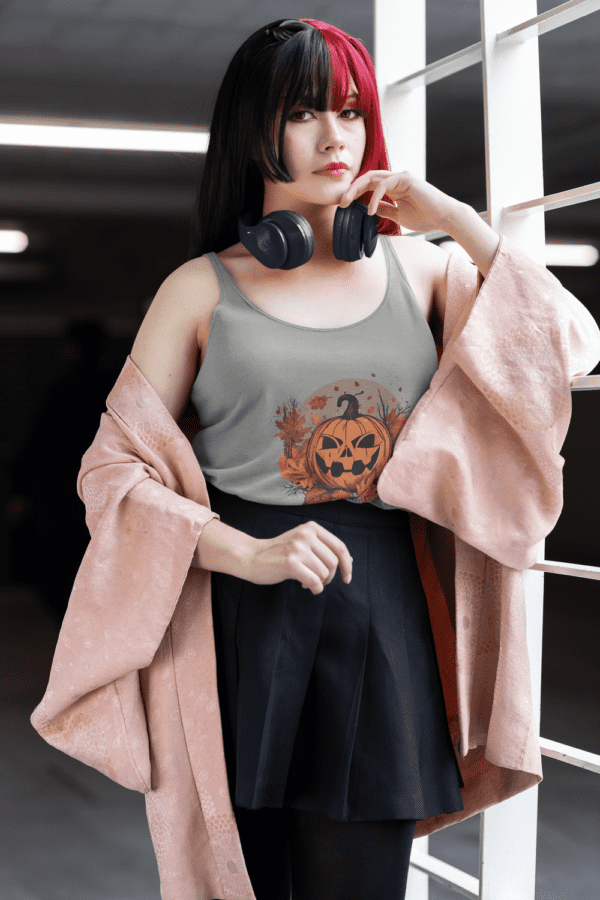Unisex Pumpkin Tank - Image 14