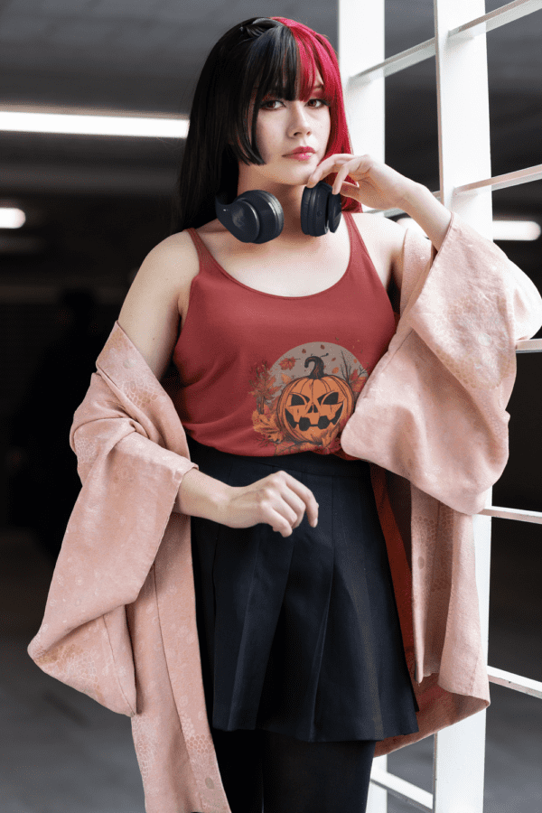 Unisex Pumpkin Tank