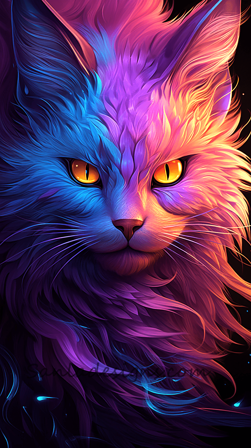 Colourful Cat Wallpapers - Image 15