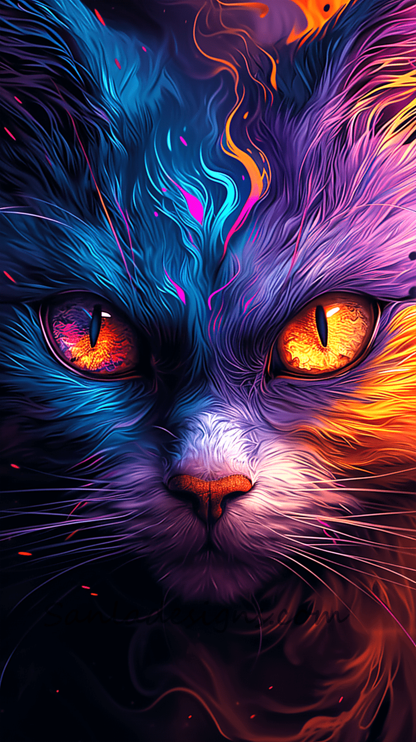 Colourful Cat Wallpapers - Image 10