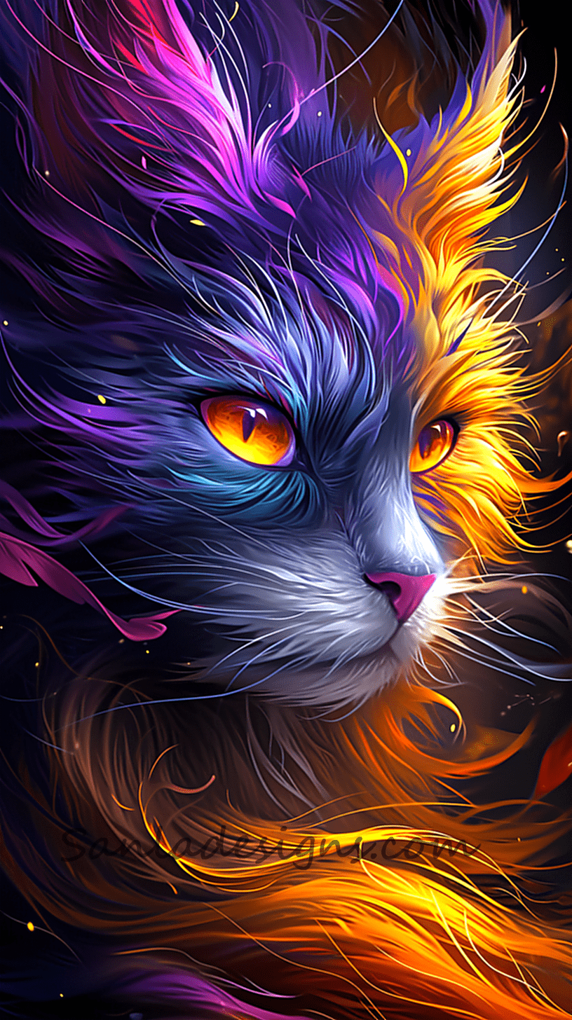 Colourful Cat Wallpapers - Image 5