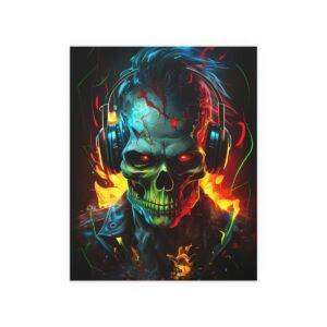 New Colourful Skull Poster