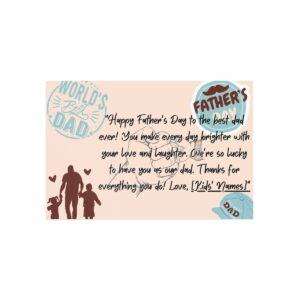 New Personalized Father's Day Postcards