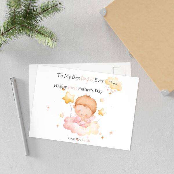 Awesome Personalized Daddy's First Postcards - Image 9