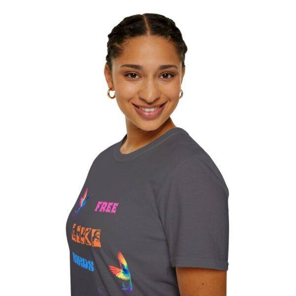 Colourful Free Bird T-shirt - Image 48