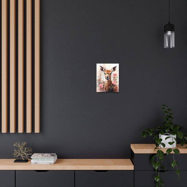 New Deer In Woods Canvas Poster - Image 8