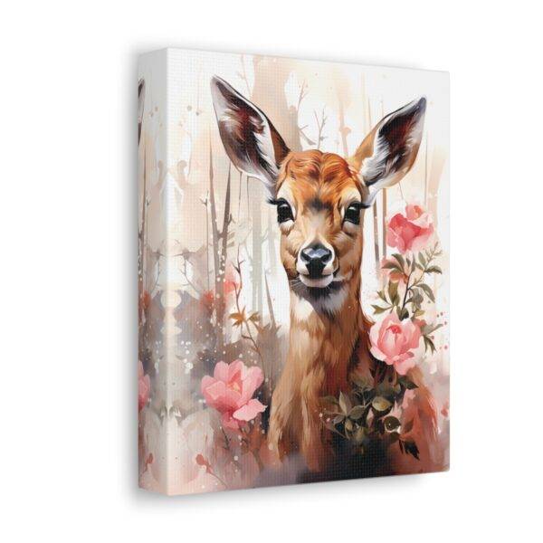 New Deer In Woods Canvas Poster - Image 14