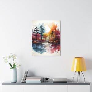 Colourful Forest Landscape