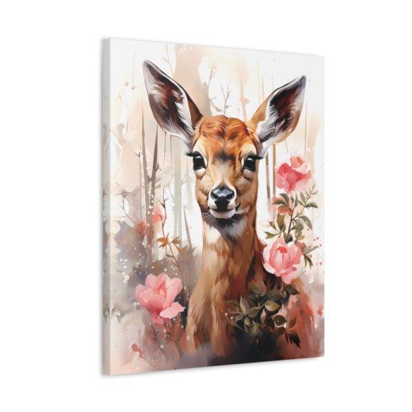 New Deer In Woods Canvas Poster - Image 22