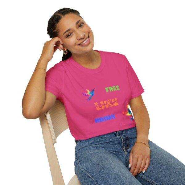 Colourful Free Bird T-shirt - Image 57