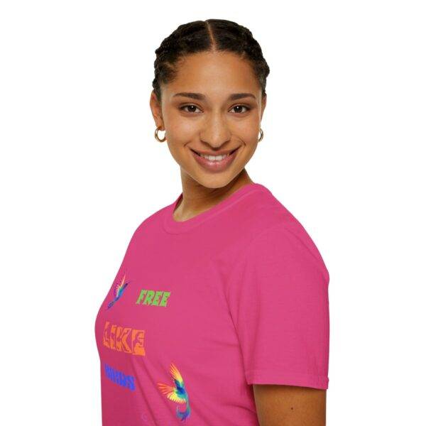 Colourful Free Bird T-shirt - Image 64
