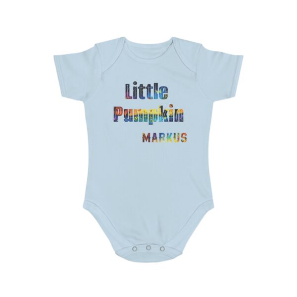 Little Pumpkin Short Sleeve Baby Bodysuit - Image 11