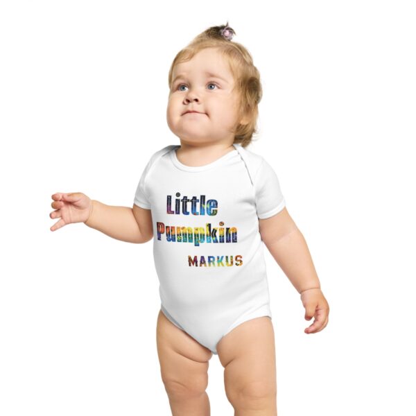 Little Pumpkin Short Sleeve Baby Bodysuit