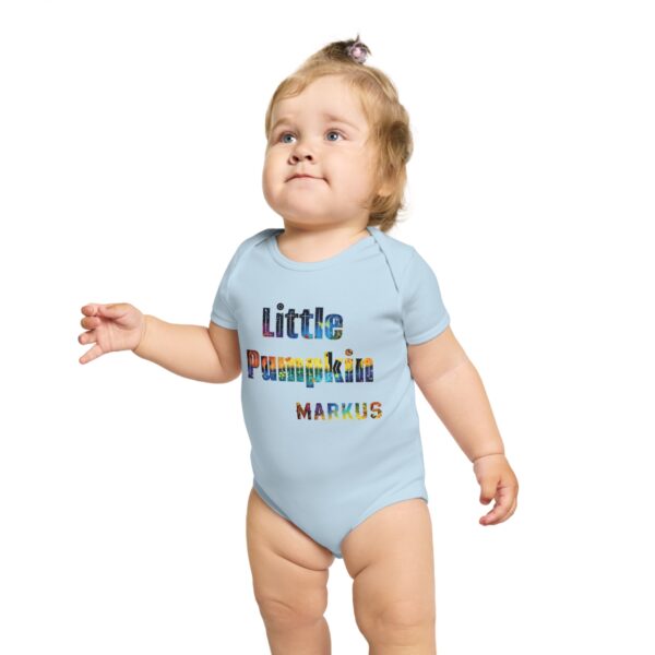 Little Pumpkin Short Sleeve Baby Bodysuit - Image 10