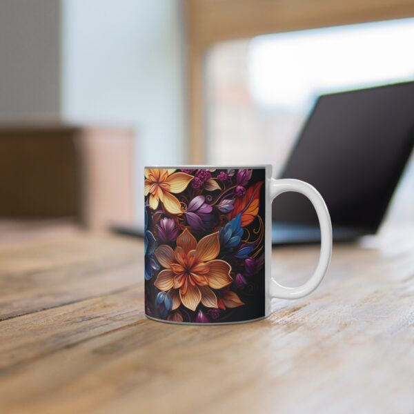 Colourful Flowers Mug - Image 5