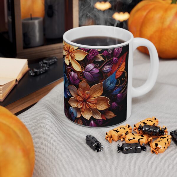 Colourful Flowers Mug - Image 4