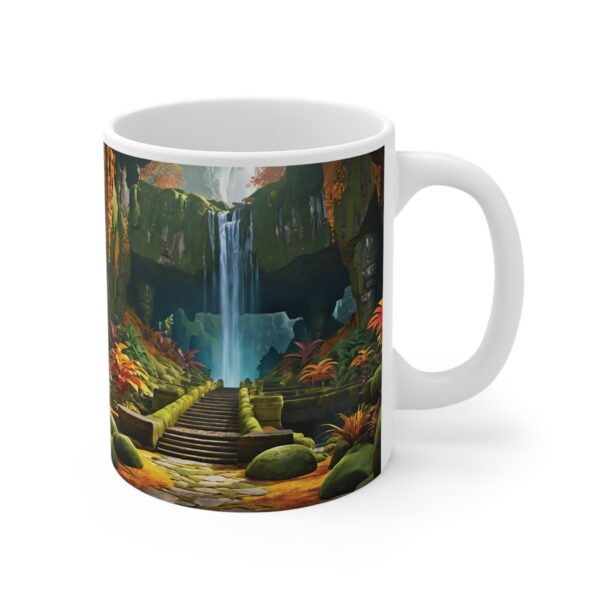 New Waterfall 11oz White Mug - Image 5